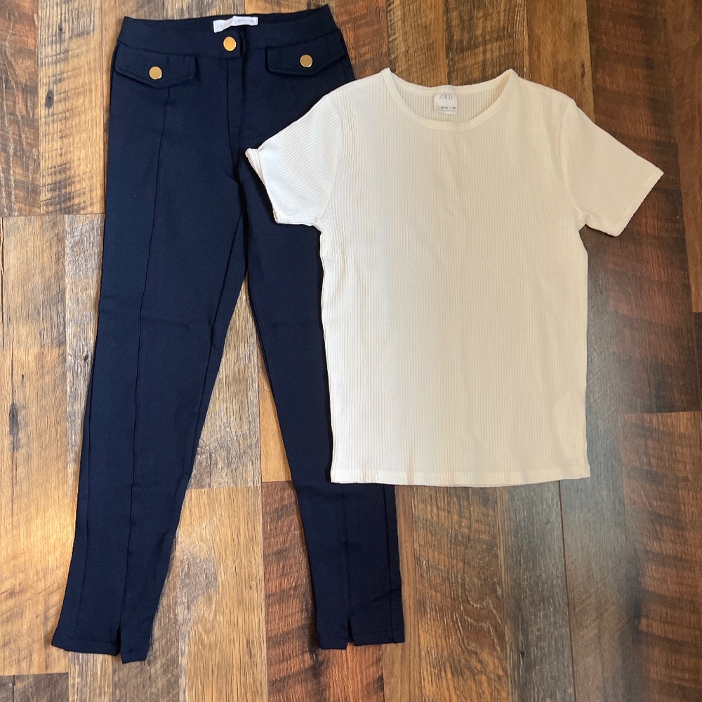 Zara girls pants size 13-14